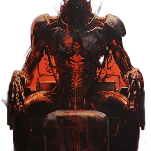 robot, furniture, creature, crown transparent PNG cut-out