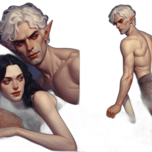 concept art, fantasy art, watercolor, comic book art transparent PNG cut-out