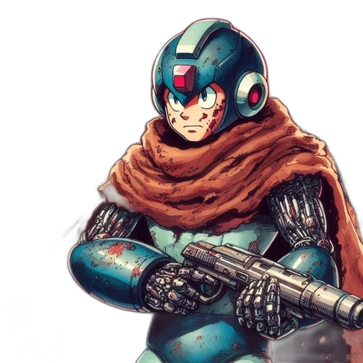 robot, mask, comic book art, concept art transparent PNG cut-out