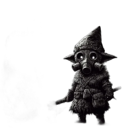 staff, creature, hat, mask transparent PNG cut-out