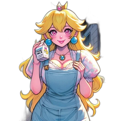 dress, staff, vaporwave, pixel art transparent PNG cut-out