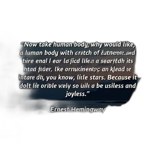 creature, outer space, quote, ernest transparent PNG cut-out