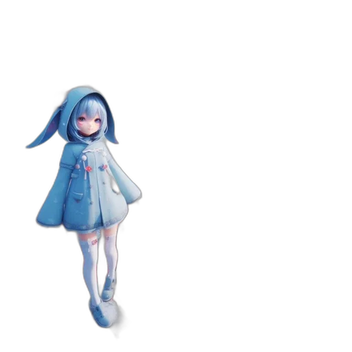 dress, robot, creature, staff transparent PNG cut-out