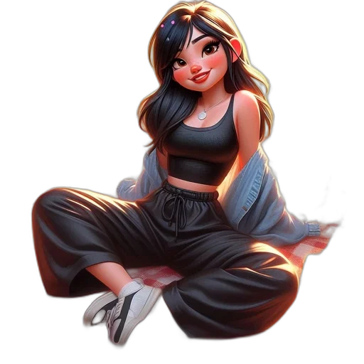 dress, concept art, cartoon, fantasy art transparent PNG cut-out