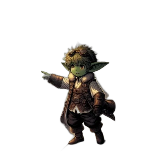 staff, mask, creature, jacket transparent PNG cut-out