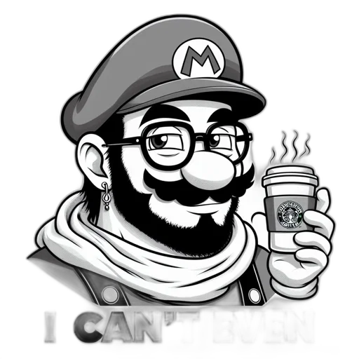 hat, robot, pixel art, cartoon transparent PNG cut-out