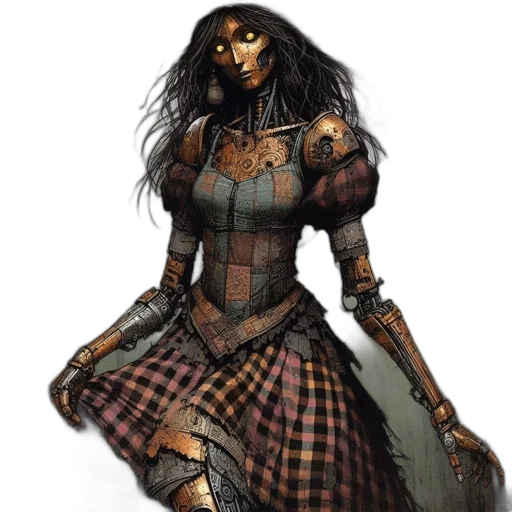 dress, mask, concept art, fantasy art transparent PNG cut-out