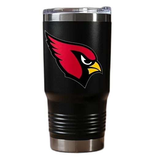 black, arizona, cardinals, 32oz transparent PNG cut-out