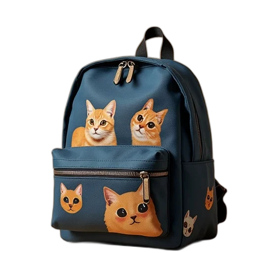 3d render, anime, photorealistic, backpack transparent PNG cut-out