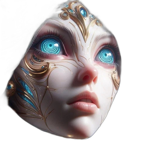 mask, jewelry, face, crown transparent PNG cut-out