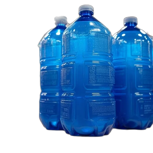 bottle, food, 3d render, blue transparent PNG cut-out