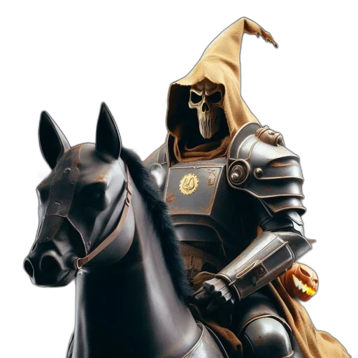 sword, mask, staff, fantasy art transparent PNG cut-out