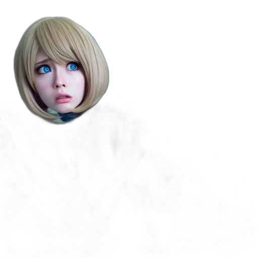 face, robot, mask, hair transparent PNG cut-out