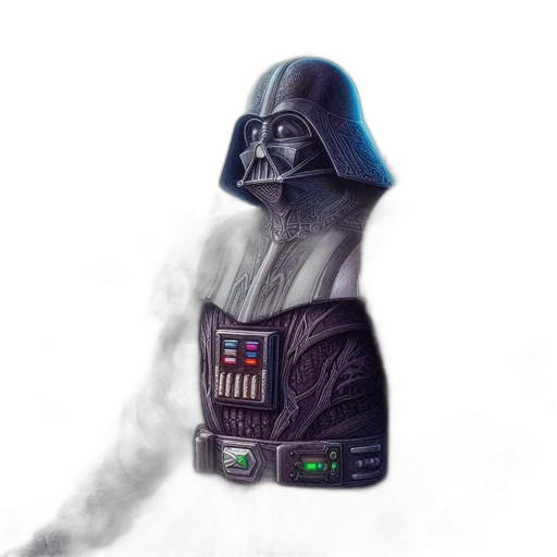 mask, robot, jacket, staff transparent PNG cut-out