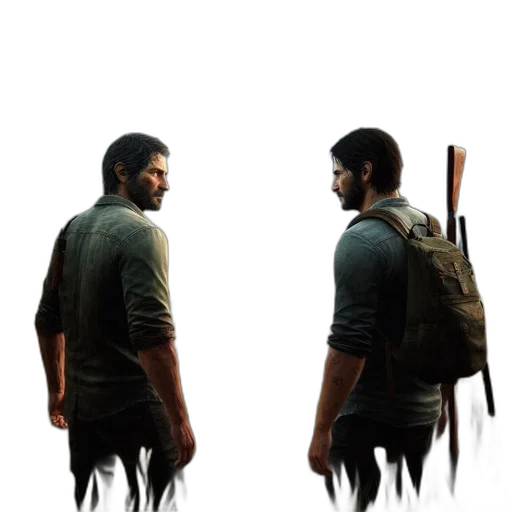 jacket, weapon, concept art, 3d render transparent PNG cut-out