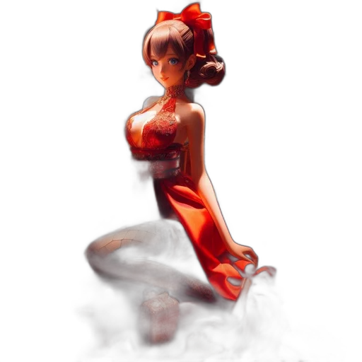 robot, dress, 3d render, concept art transparent PNG cut-out