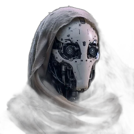 mask, robot, face, jacket transparent PNG cut-out