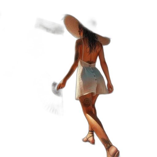 dress, robot, mask, staff transparent PNG cut-out