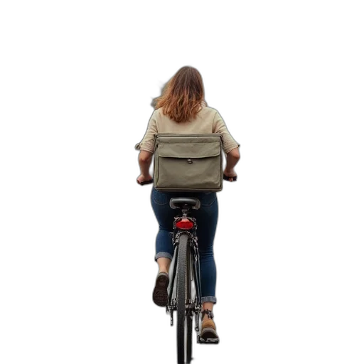 jacket, photorealistic, woman, rides transparent PNG cut-out