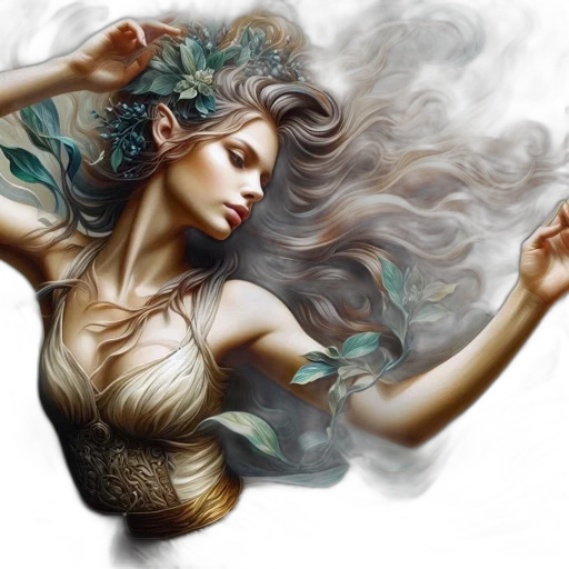 fantasy art, photorealistic, concept art, oil painting transparent PNG cut-out