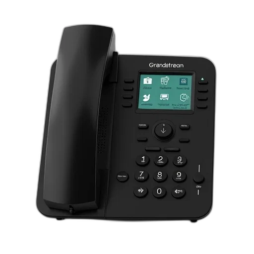 sleek, black, grandstream, device transparent PNG cut-out
