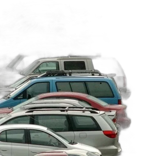 car, umbrella, photorealistic, 3d render transparent PNG cut-out