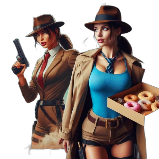 hat, jacket, weapon, concept art transparent PNG cut-out