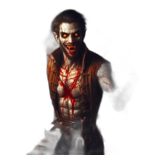 face, creature, staff, concept art transparent PNG cut-out