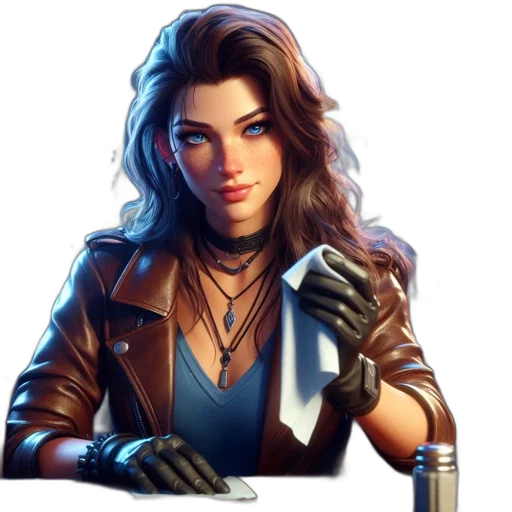 jacket, staff, concept art, fantasy art transparent PNG cut-out