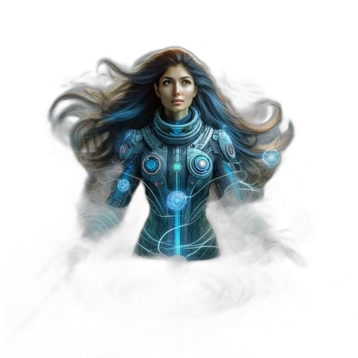 robot, face, fantasy art, concept art transparent PNG cut-out