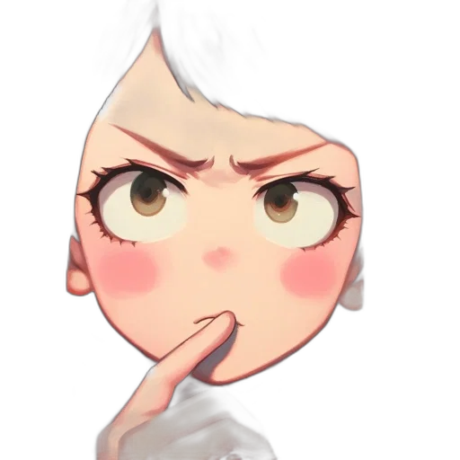 face, staff, creature, anime transparent PNG cut-out