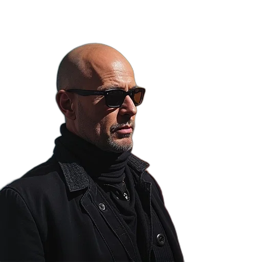 jacket, staff, face, animal transparent PNG cut-out