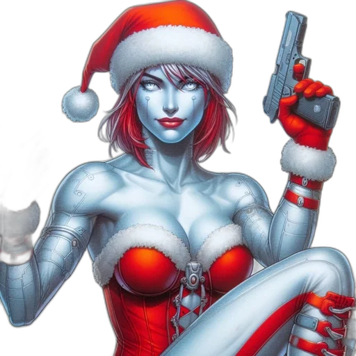 comic book art, concept art, cyberpunk, fantasy art transparent PNG cut-out