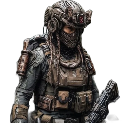 mask, weapon, face, jacket transparent PNG cut-out