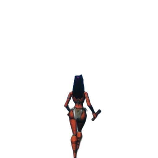 robot, dress, creature, weapon transparent PNG cut-out