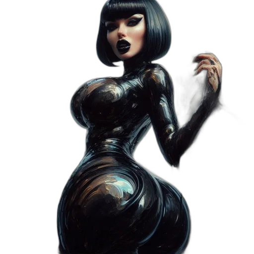dress, robot, concept art, fantasy art transparent PNG cut-out