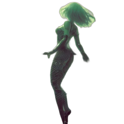 dress, creature, robot, hair transparent PNG cut-out