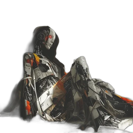 dress, jacket, robot, mask transparent PNG cut-out