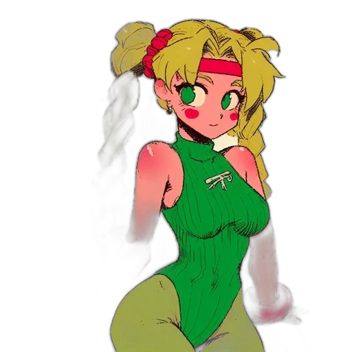 dress, staff, pixel art, anime transparent PNG cut-out