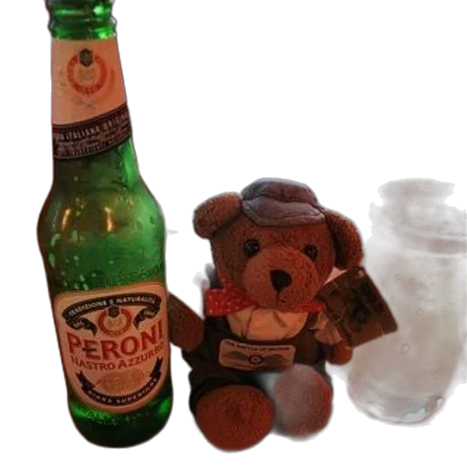 bottle, 3d render, peroni, beer transparent PNG cut-out