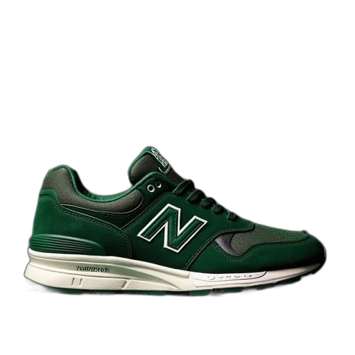 shoes, 3d render, green, new transparent PNG cut-out