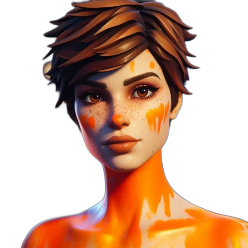 face, concept art, photorealistic, fantasy art transparent PNG cut-out