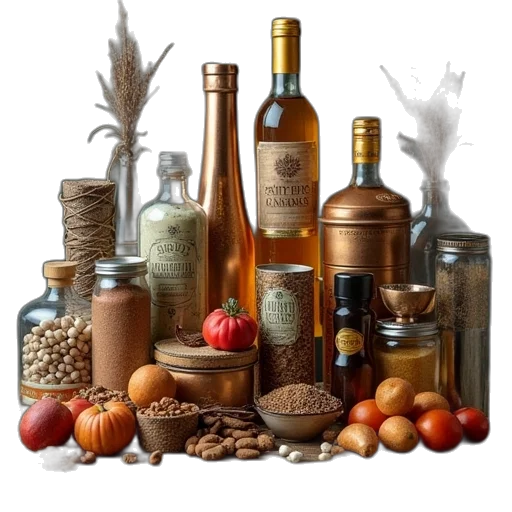 food, bottle, earth tones, commodities transparent PNG cut-out