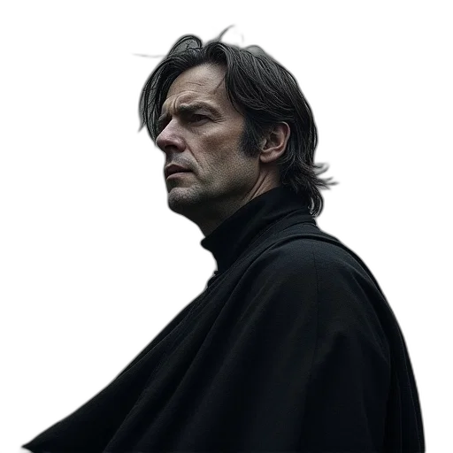 jacket, face, staff, hair transparent PNG cut-out