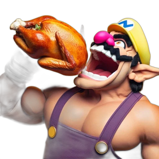 food, animal, mask, 3d render transparent PNG cut-out