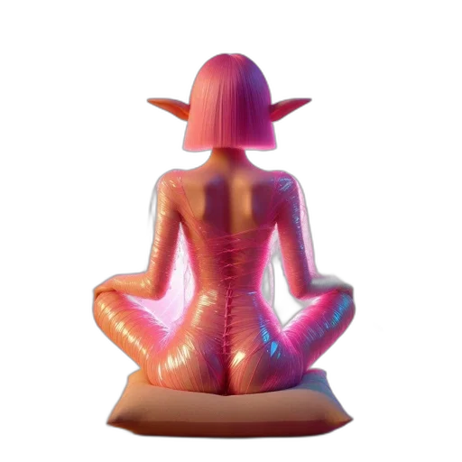 3d render, vaporwave, concept art, fantasy art transparent PNG cut-out
