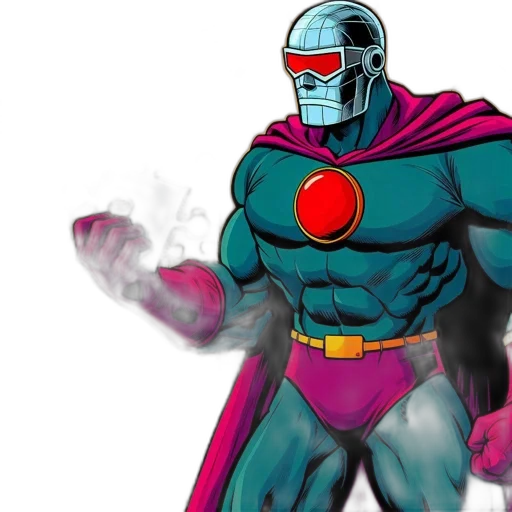 comic book art, concept art, superhero, figure transparent PNG cut-out