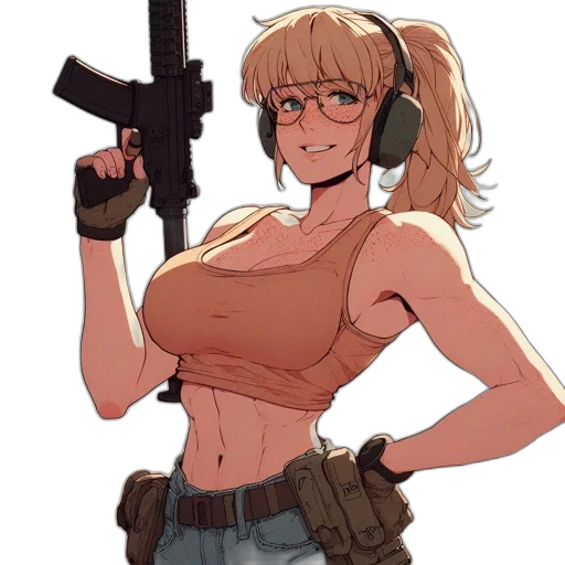 weapon, staff, animal, anime transparent PNG cut-out
