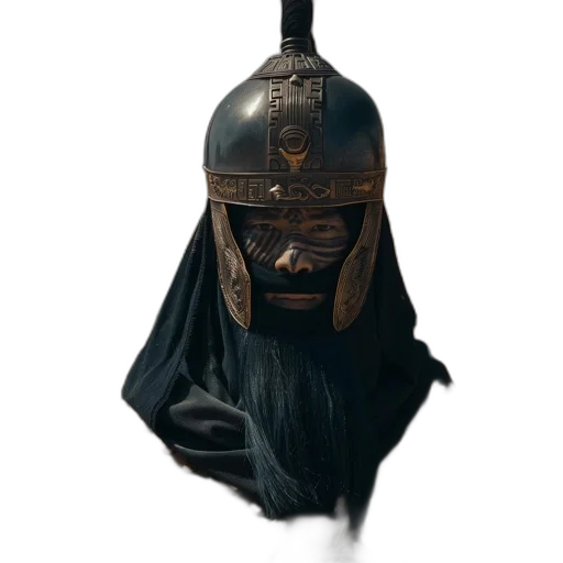 mask, crown, staff, face transparent PNG cut-out