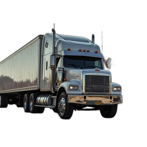 photorealistic, 3d render, truck, parked transparent PNG cut-out